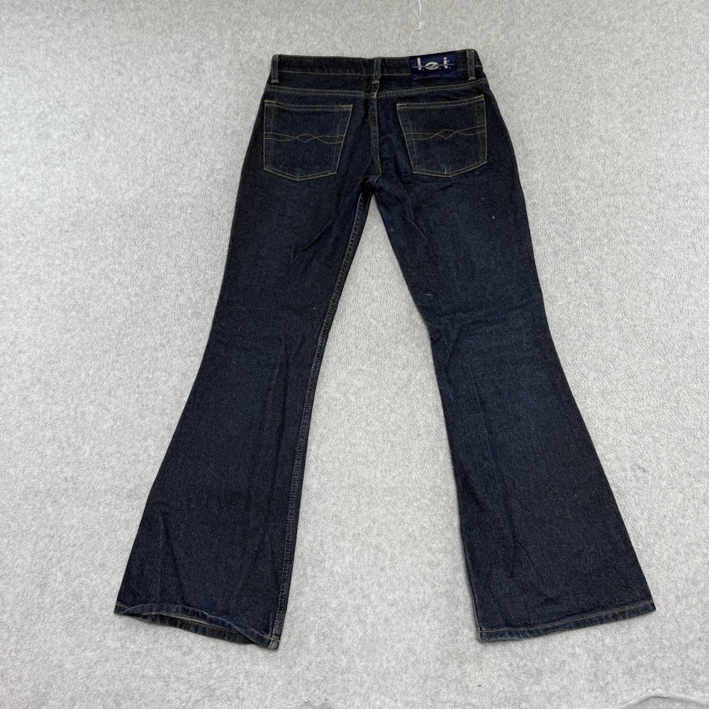 Vintage LEI Jeans y2k Brat Flared Bell Dark Wash 90s Denim Boot Cowgirl Size 3